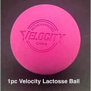1 Velocity Lacrosse Ball PINK